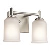 Kichler Lighting Shailene 2 - Light Vanity in  Brushed Nickel - 2 of 3