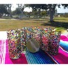 Dos Sueños Mexican Hand Blown Glassware Combo Set - Confetti Rock Design Tequila Shot Glasses Set of 12 - 4 of 4