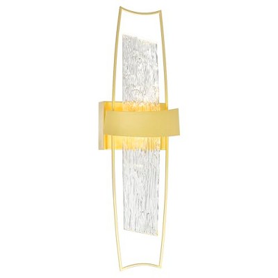 CWI Lighting Guadiana Integrated LED Satin Gold Wall Light