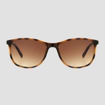 Women's Tortoise Shell Print Surf Shade Sunglasses - Universal Thread™ Brown