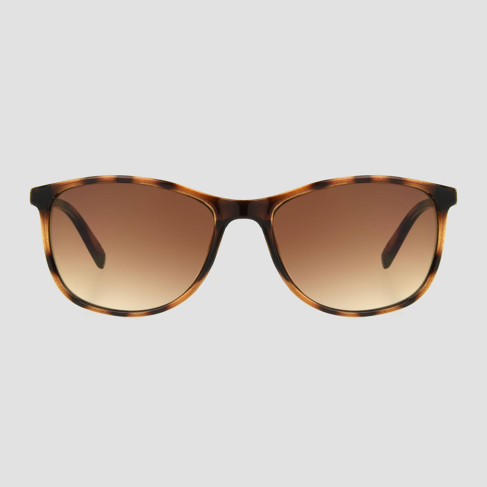 Women's Tortoise Shell Print Surf Shade Sunglasses - Universal Thread™ Brown: Scratch-Resistant, UV Protection