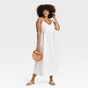 Women's Seersucker Maxi A-Line Dress - A New Day™ - 3 of 3