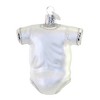 Old World Christmas 3.25 In Baby Onesie White Ornament Baby's  First Tree Ornaments - 2 of 3