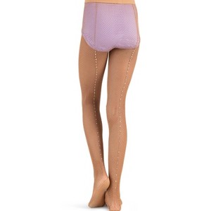Capezio Girl's Professional Rhinestone Fishnet Tight - Child - 1 of 4