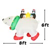 Nifti Nest Christmas Inflatable Decor - Polar Bear and Penguin - 2 of 4