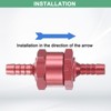 Unique Bargains Aluminum Alloy Non-Return One Way Check Valve Valve 2 Pcs - 4 of 4