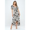 WEST K Women's Georgia Faux-Wrap Maxi Dress with High-Low Hem and Tie Waist - 2 of 4
