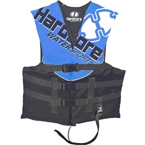 Hardcore USCG Type III Life Jacket PFD for Adults & Kids | Comfortable Ski Vest with Leg Strap for Watersports, Boating - 1 of 4