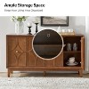 Elvira 60 Wide Sideboard with Adjustable Shelves|ARTFUL LIVING DESIGNS-WALNUT - 4 of 4