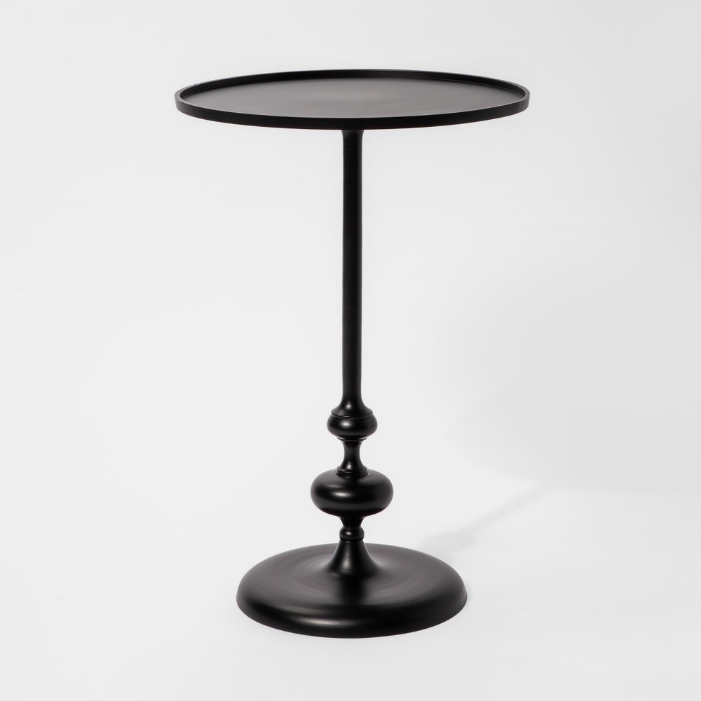 Photos - Coffee Table Londonberry Turned Accent Table Large Black - Threshold™