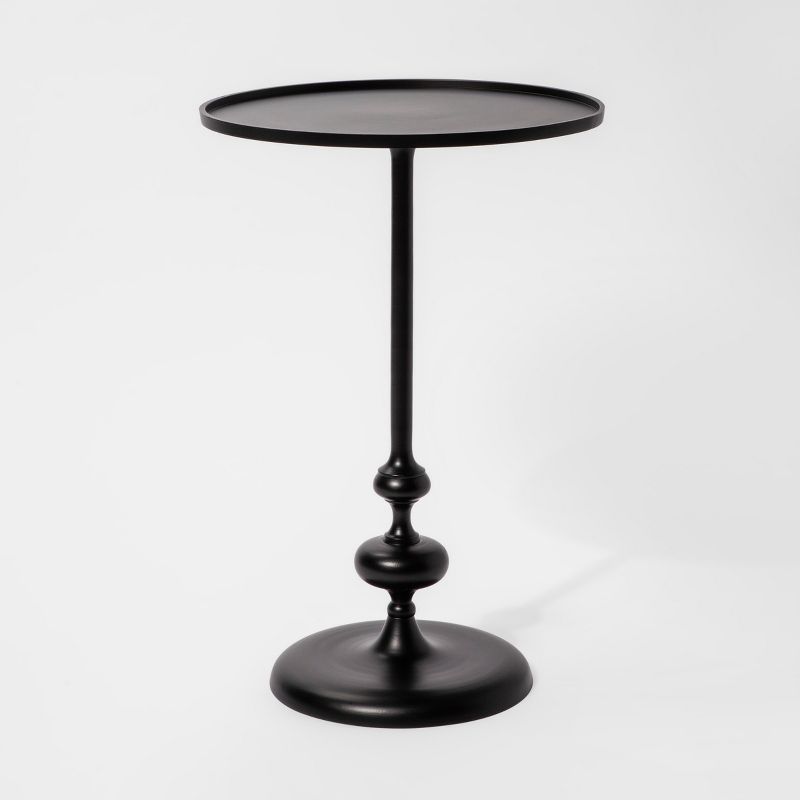 Londonberry Turned Metal Accent Table Black - Threshold&#153;, 1 of 18