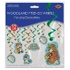 Beistle Woodland Friends Whirls, 15"-28.5", (12/Pkg) Multicolored - 2 of 2