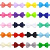 MyKids-Usa Newborn Baby Small Size Bow Patched Pattern Solid Color Elastic Headband - 2 of 4