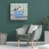 Canvas Wall Art - Marvindale 'Gathering at the Blue Bowl' Wall Art for Living Room, Bedroom, or Office Décor by Trademark Fine Art - 24 x 24 Inches - 4 of 4