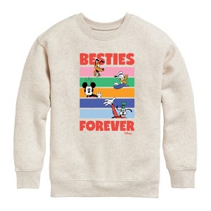 Boys' - Disney - Pluto, Donald Duck, Mickey & Goofy Graphic Long Sleeve Fleece Sweatshirt - 1 of 4