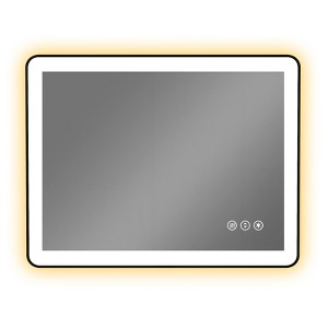 Black Framed Led Bathroom Mirror - 1 of 4