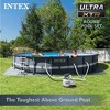 Intex 20' x 48" Round Ultra XTR Frame Above Ground Swimming Pool Set with Set of 2 Inflatable Reclining Lounge Chairs & Mega Chill II Floating Cooler - 4 of 4