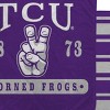 NCAA TCU Horned Frogs Varsity Plaque Double Sided Royal Plush Blanket: Sports Team Logo - 2 of 3