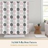 LunaLulinlk Weighted-Hem Fabric Bathroom Curtain, Water-Repellent - 4 of 4