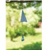 Manual Woodworkers and Weavers Triangle Wind Bell with Butterfly Accent and Rustic Metal Finish for Outdoor Charm - 3 of 3