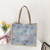 Anna-Kaci Women's Canvas Tote Bag with Colorful Bow Print - Lightweight Shopping Handbag - 2 of 4