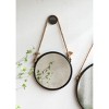 VYNXARIA Decorative Wall Mirrors - 19.5 Inch Grey Circle Mirror with Rope Strap for Bathroom and Entryway Decor - 2 of 4