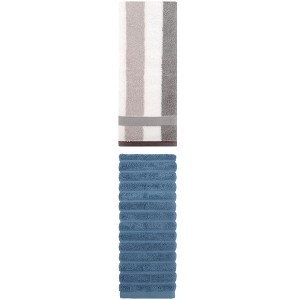 REGALWOVEN Pure Cotton Striped Decorative Hand Towel for Bathroom 14" x 30"/13" x 29" 2 Pcs - 1 of 4