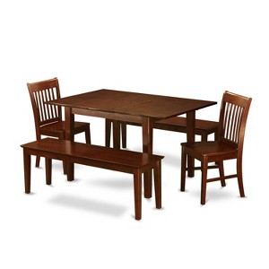 Coastal Dining Set - Table, Chairs & Bench for Small Kitchens - 1 of 4