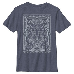 Boy's Lost Gods Distressed Guitar Poster T-Shirt - 1 of 4
