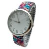 Olivia Pratt Big Dial Easy Reader Watch Printed Elastic Stretch Band Wristwatch Women Watch - 2 of 3