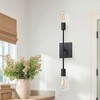 DORESshop  14.5 in. 2-Light Black Iron Vanity Light with Painted Matte - 3 of 4