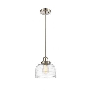 Bell - 1 Light Cord Hung Mini Pendant In Industrial Style-10 Inches Tall and 8 Inches Wide - 1 of 1