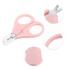 Unique Bargains Children Portable Short Handle Nail Scissors Toenail Clippers 3.15"x2.24"x0.39" 1 Pc - 3 of 4