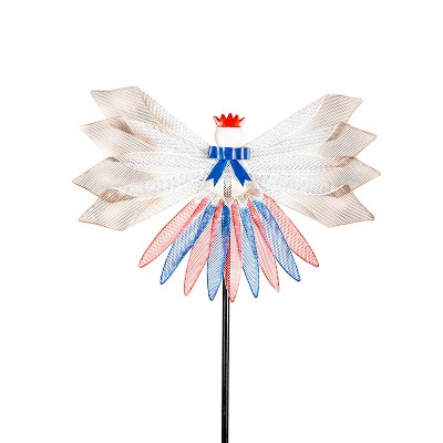 37" Patriotic Red, White, and Blue Metal Garden Stake