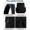Sling Bag for Women, Casual Crossbody Handbag Fashionable Shoulder Backpack Lightweight Chest Bag(Black) - 3 of 4