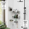 Hearth & Harbor Shower Caddy Adhesive Shower Organizer, Large Capacity Stainless Steel Shower Caddies - 2 of 4