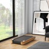 FIONECA Soozier 2.5HP Under Desk Treadmill with Bluetooth, Remote & Wheels ¨C 265 LB Capacity, Wood Look - 2 of 4