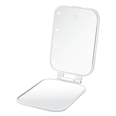 Conair Led Reflection Compact Magnification Compact Makeup Mirror - White :  Target