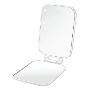 Conair LED Reflection Compact Magnification Compact Makeup Mirror - White - 1 of 4