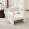 Modern Accent Chair, Single Sofa Chair with Arms, Reading Arm Chair with Waist Pillow for Bedroom, sofa for Living Room, Office, Apartment - 3 of 4