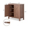 Sideboard Cabinet With Adjustable Shelves, Buffet Kitchen Cabinet, Farmhouse Coffee Bar Cabinet, Wood Cupboard Console Table, Storage Cabinet For Kit - 4 of 4