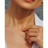 Molenia Sun Moon Star Necklace for Women: 14K Gold Plated Gemstone Crescent Pendant Celestial Necklace Trendy Dainty Jewelry Birthday Anniversary - 2 of 4