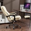 NicBex Adjustable Office Chair Modern PU Leather Massage Computer Chair with Arms, Retractable Footrest and Heating Function for Office, Study - 4 of 4