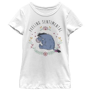 Boy's Winnie the Pooh Eeyore Feeling Sentimental With Flowers T-Shirt - 1 of 4