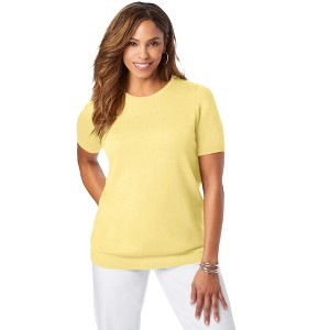 Jessica London Fine Gauge Crewneck Shell - 1 of 2