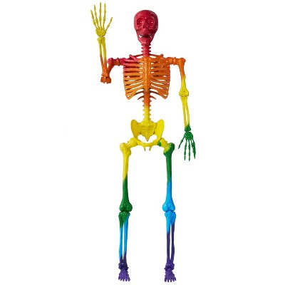 JOYIN Halloween Decor 5.6 FT Posable Skeleton for Indoor Outdoor Halloween  Decoration Giant Life Size Skeletons Spooky Scary Party Haunted House Prop