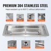 VEVOR 36 x 12 inch Drop-in Fire Pit Pan, Rectangular Stainless Steel Fire Pit Burner Kit, Natural & Propane Gas Fire Pan 150,000 BTU, Silver - 4 of 4