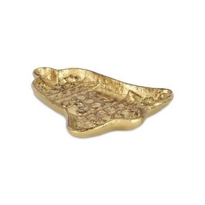 Cheung's Christmas Bell Cast Iron Gold Catchall Tray