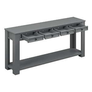 NicBex 63''Console Table with 4 Storage Drawers and Bottom Shelf Entryway Table Narrow Long Suitable for Entryway,Living Room - 1 of 4