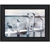 HomeRoots Birds on a Pier Black Framed Print Wall Art - 4 of 4